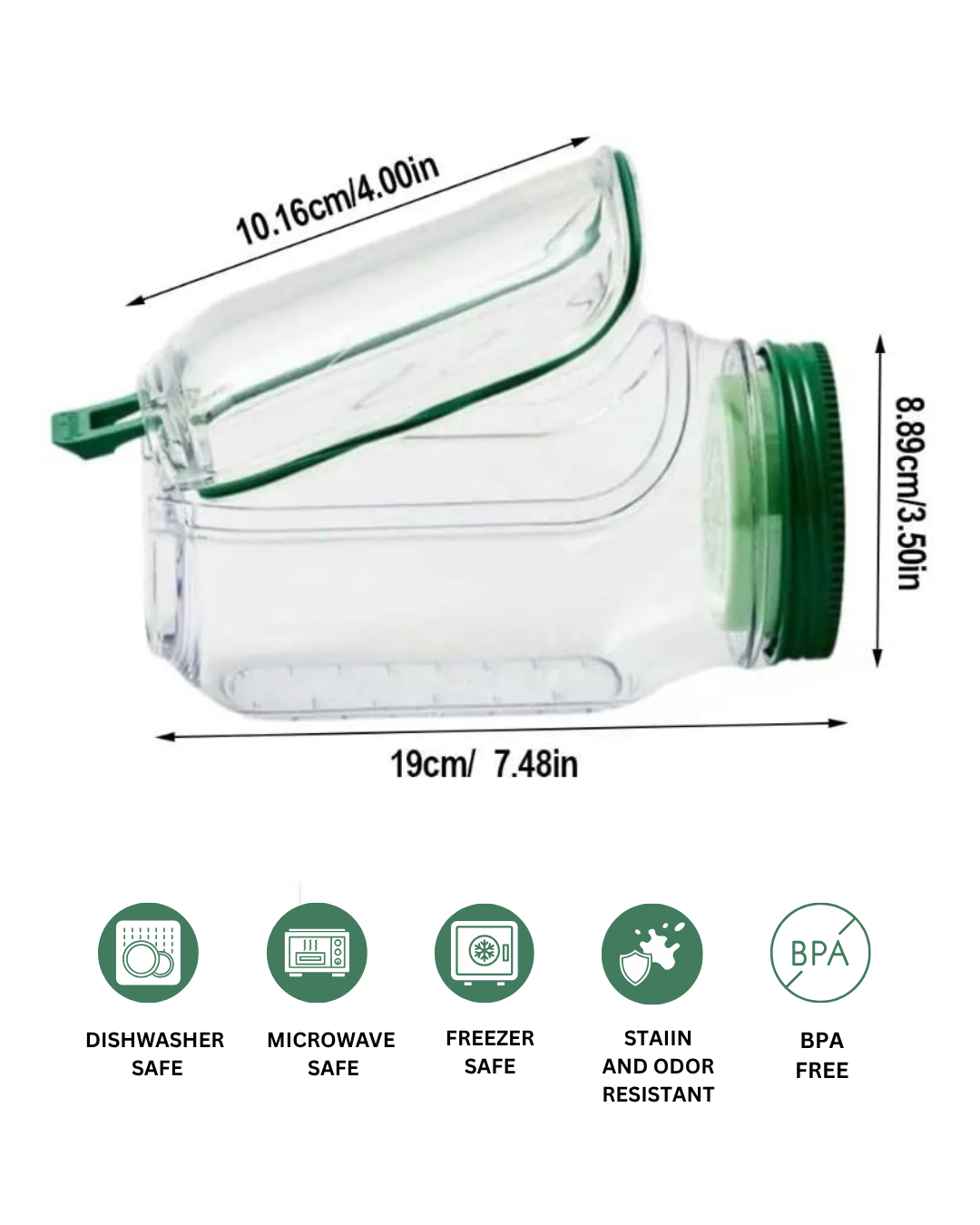 CrispPod™ Freshness Container – Leakproof, BPA-Free, Microwave & Dishwasher safe