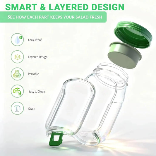 CrispPod™ Leakproof Salad & Fruit Storage Jar